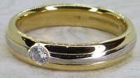 Antique Guest and Philips - Diamond Set, Yellow Gold - White Gold - Single Stone Ring R5579