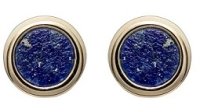 Unique - Lapis Lazuli Set, Yellow Gold Plated - Sterling Silver - Stud Earrings ME-851