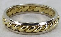 Antique Guest and Philips - Yellow Gold Twisted Band Ring R5651