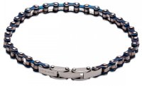 Unique - Stainless Steel - IP Blue Plated Bracelet, Size 21cm LAB-162-21CM