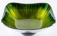 Guest and Philips - Aluminium - Brushed Green Square Bowl, Size 16cm 6610-FG