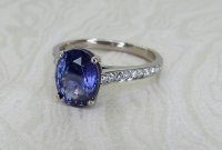 Antique Guest and Philips - Sapphire Set, White Gold - Single Stone Ring R5386