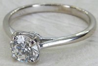 Antique Guest and Philips - Diamond Set, White Gold - Single Stone Ring R5652