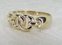 Antique Guest and Philips - Yellow Gold Knot Ring R5442