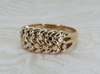 Antique Guest and Philips - Yellow Gold Keeper Ring R5310