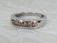 Antique Guest and Philips - Diamond Set, White Gold - Half Eternity Ring R5319