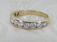 Antique Guest and Philips - Diamond Set, Yellow Gold - Half Eternity Ring R5401