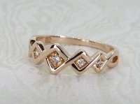 Antique Guest and Philips - Diamond Set, Rose Gold - Clogau Five Stone Ring R5404