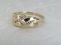 Antique Guest and Philips - Yellow Gold Knot Ring R5439
