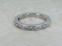 Antique Guest and Philips - Diamond Set, White Gold - Half Eternity Ring R5445