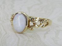 Antique Guest and Philips - Opal Set, Yellow Gold - Single Stone Ring R5460