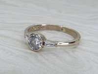 Antique Guest and Philips - Diamond Set, White Gold - Single Stone Ring R5321
