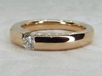 Antique Guest and Philips - Diamond Set, Rose Gold - Single stone Ring R5344