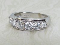 Antique Guest and Philips - Diamond Set, White Gold - Half Eternity Ring R5393