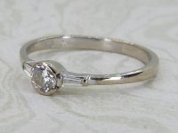 Antique Guest and Philips - Diamond Set, White Gold - Single Stone Ring R5459