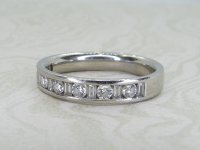 Antique Guest and Philips - Diamond Set, Platinum - Half Eternity Ring R5475