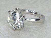 Antique Guest and Philips - Diamond Set, Platinum - Single Stone Ring R5736