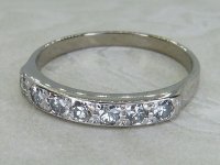 Antique Guest and Philips - Diamond Set, White Gold - Half Eternity Ring R5761