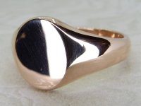 Antique Guest and Philips - Rose Gold Signet Ring R5779