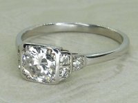 Antique Guest and Philips - Diamond Set, White Gold - Single Stone Ring R5792