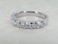 Antique Guest and Philips - Diamond Set, White Gold - Half Eternity Ring R5421