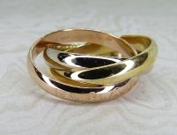 Antique Guest and Philips - Yellow Gold Russian Wedding Ring R5694