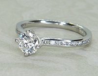 Antique Guest and Philips - Diamond Set, Platinum - Single Stone Ring R5815