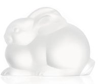 Lalique - Rabbit Resting, Glass Ornament 1210500