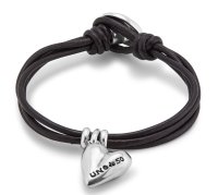 Uno de 50 - Heart Charm, Leather Bracelet PUL2403MARMTL0M
