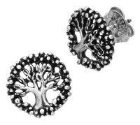 Giovanni Raspini - The Tree of Life, Sterling Silver Earrings 10600