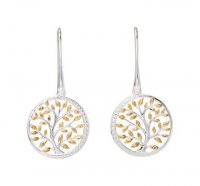 Unique - Yellow Gold Plated Drop Earrings ME-798