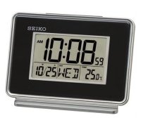 Seiko - LCD Beep, Plastic/Silicone Digital Alarm Clock QHL068K