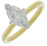 Guest and Philips - Lab Grown 1ct E VVS2, Yellow Gold - 18ct MARQ RING, Size N 18RIDI96652