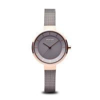 Bering - Stainless Steel Solar Round Face Watch - 14631-369