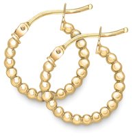 Guest and Philips - 9CT, Yellow Gold Hoop EARRINGS ER961