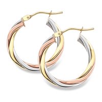 Guest and Philips - Hoop, White Gold 9ct Earrings ER525