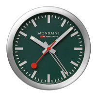 Mondaine - Aluminium - Quartz Mini Clock, Size 12.5cm A997MCAL66SBV