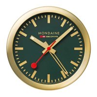 Mondaine - Yellow Gold Plated - Clock, Size 125mm 997MCAL66SBG