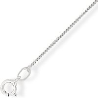 Guest and Philips - 9ct, White Gold - Curb Necklace, Size 18 CN606-18