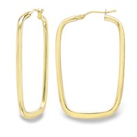 Guest and Philips - Yellow Gold 9ct Square Earrings EA036