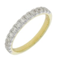 Guest and Philips - Diamond Set, Yellow Gold - White Gold - 9ct D 50pt 14st HET Ring, Size N 09RIDI67104