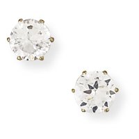 Guest and Philips - 9CT, Yellow Gold CZ EARRINGS SE305