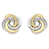 Guest and Philips - 9CT, White Gold KNOT EARRINGS ER123