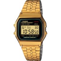Casio - Vintage Retro, Yellow Gold Plated Digital Watch A159WGEA-1EF