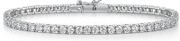 Jools - Cubic Zirconia Set, Sterling Silver - Tennis Bracelet hbb1016