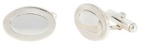 Dalaco - Oval, Sterling Silver Oval Cufflinks 70-9005