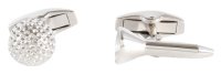 Dalaco - Golf Ball & Tee, Stainless Steel Cufflinks 90-1088