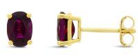 Guest and Philips - Garnet Set, Yellow Gold - 9ct Rhod G 2st Earrings 09EASH83871