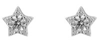 Gecko - Cubic Zirconia Set, Sterling Silver - Star Stud Earrings E6182C