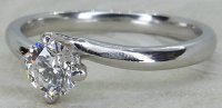 Antique Guest and Philips - Diamond Set, Platinum - Single Stone Ring R5656